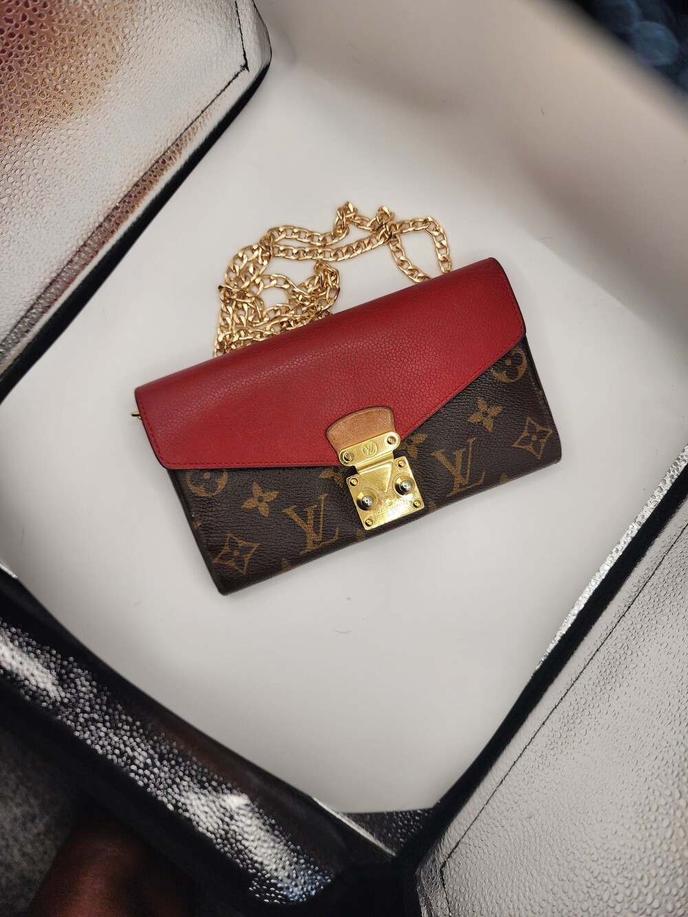 Louis Vuitton Monogram Red Wallet